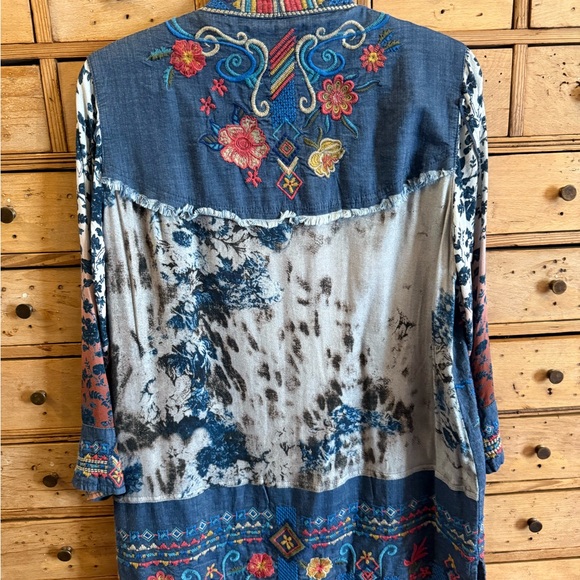 John Mark Multicolor Embroidered Jacket - Picture 4 of 7